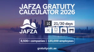 JAFZA Gratuity Calculator Guide 2026 | Free Zone Dubai